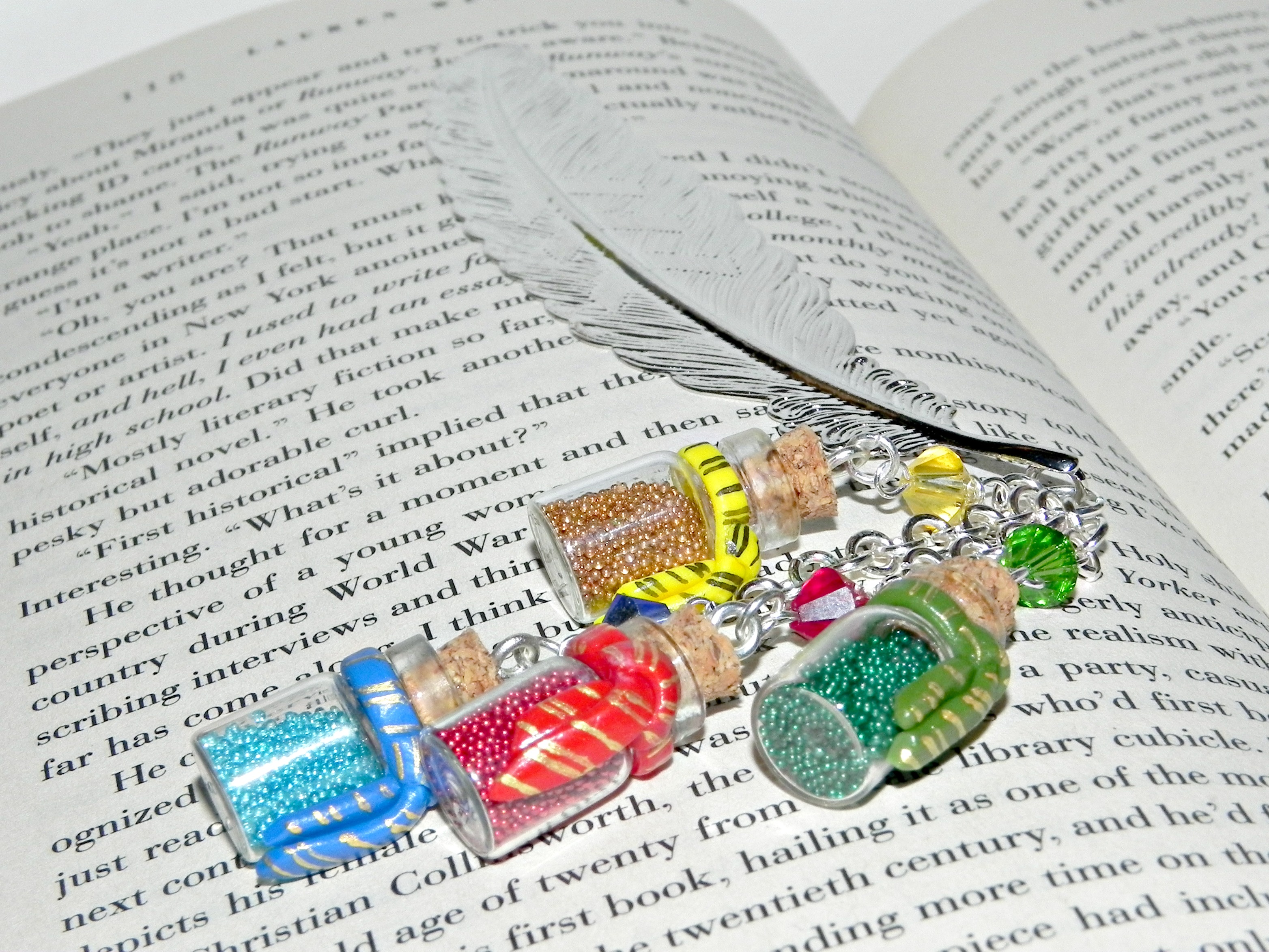 School House Ties Bookmark, Feather/quill Bookmark on Luulla